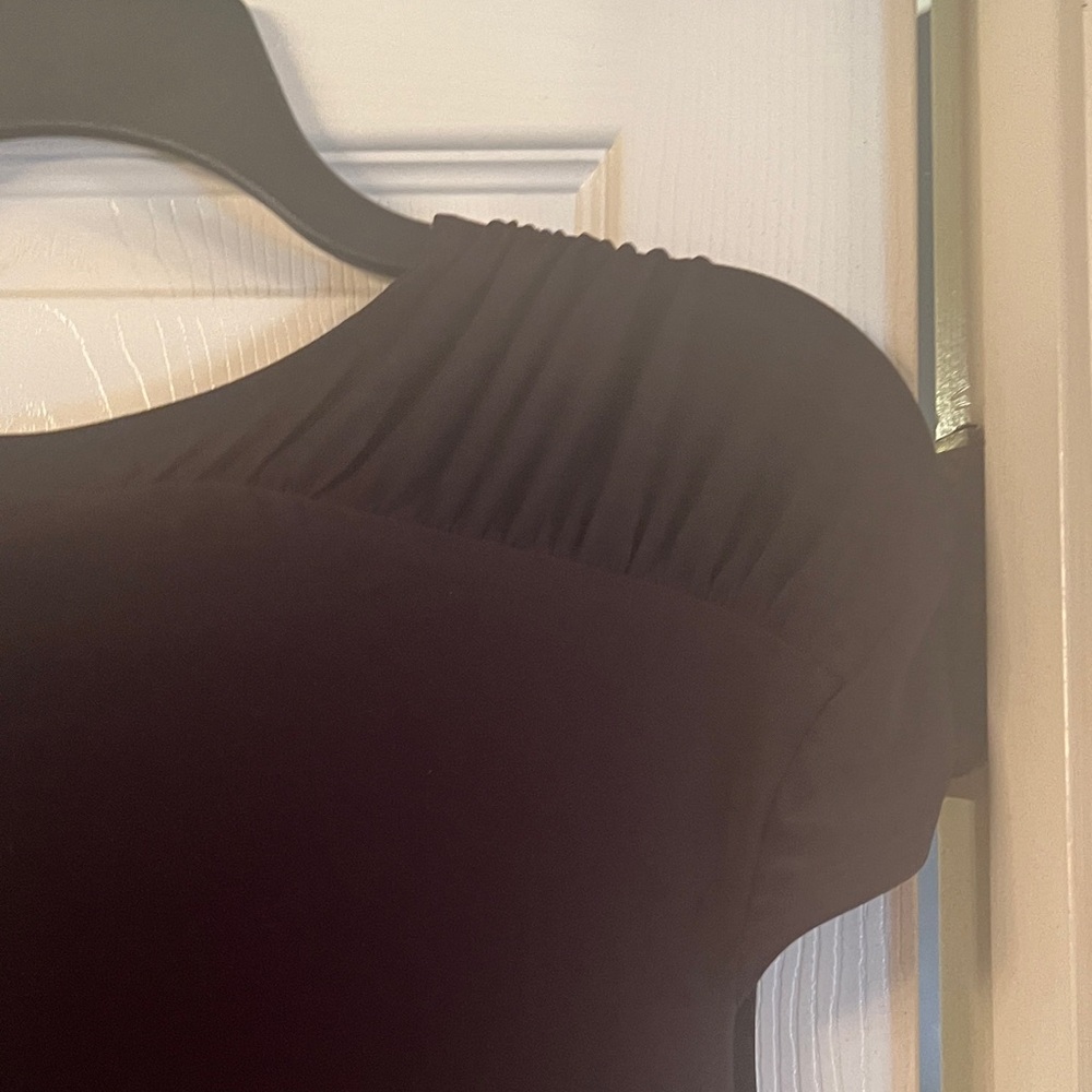 NWT White House Black Market Black Cowl neck matte jersey Top. - Picture 5 of 12